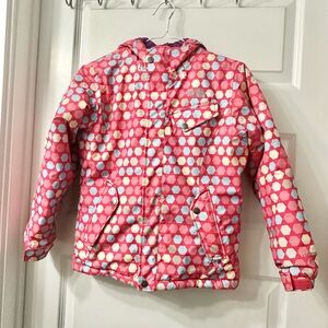 The North Face Pink Patterned Puffer Jacket. Kids M 10-12